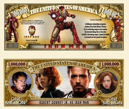 Iron man banconota million - iron,
